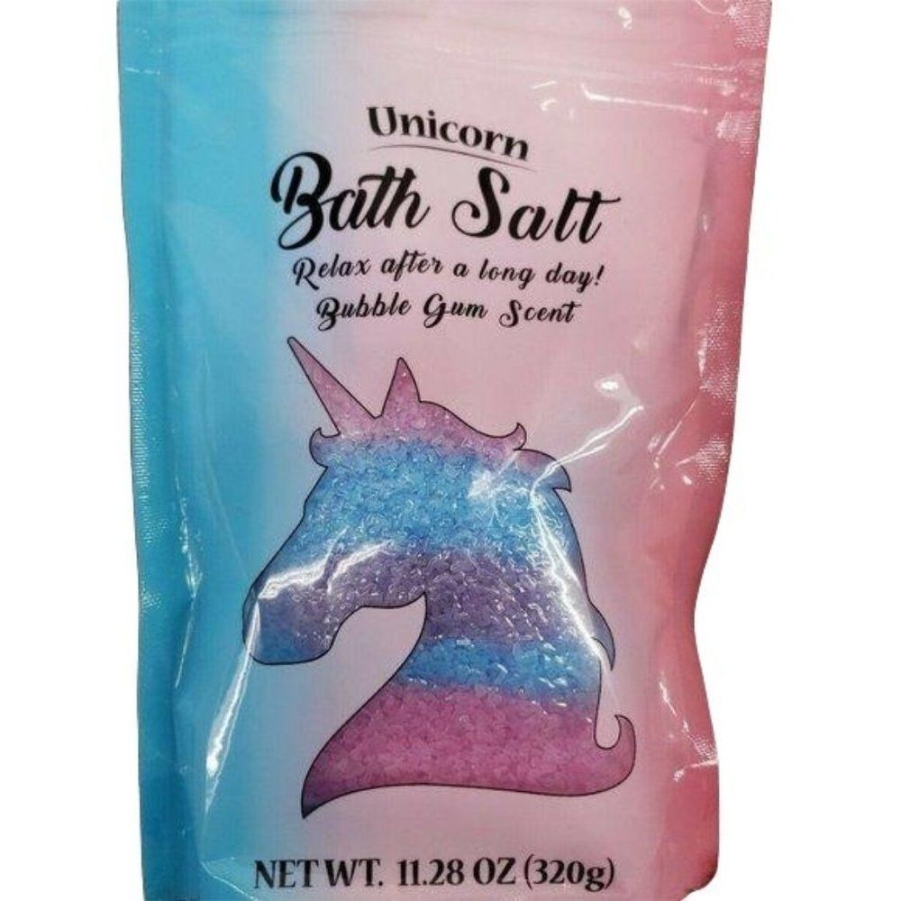 Unicorn Bath Salt Bubble Gum Scent‎ --11.28oz Bubble Bath